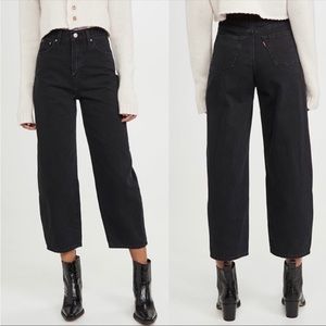 Levi’s Premium Balloon Leg Jeans In Black size 28x26
